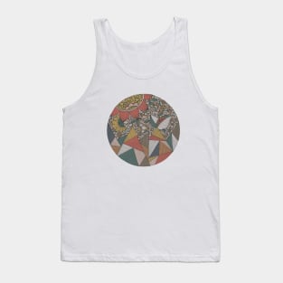 Triangles and Flowers Tank Top